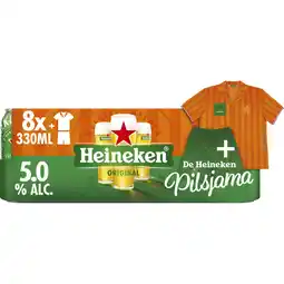 Albert Heijn Heineken Premium pilsener oranje 8-pack aanbieding