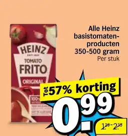 Albert Heijn Alle Heinz basis tomatenproducten aanbieding
