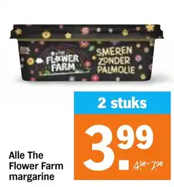 Albert Heijn Alle The Flower Farm margarine aanbieding