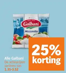 Albert Heijn Alle Galbani aanbieding