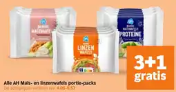 Albert Heijn Alle AH Maïs en linzenwafels portie-packs aanbieding