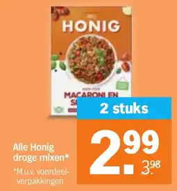 Albert Heijn Alle Honig droge mixen aanbieding