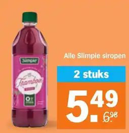 Albert Heijn Alle Slimpie siropen aanbieding