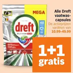 Albert Heijn Alle Dreft vaatwascapsules aanbieding