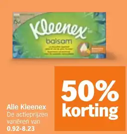 Albert Heijn Alle Kleenex aanbieding