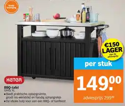Albert Heijn Keter BBQ-tafel Unity XL aanbieding