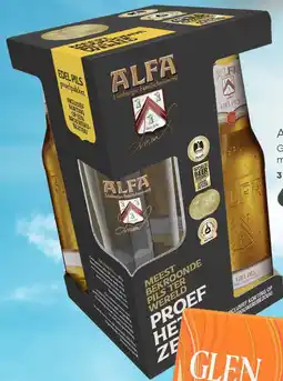Mitra Alfa Geschenkverpakking met glas | 90 CL aanbieding