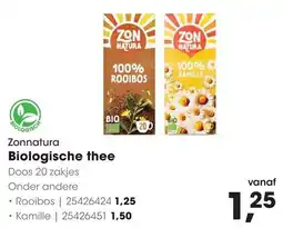 HANOS Zonnatura Biologische thee aanbieding