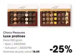 HANOS Choco Pleasures Luxe pralines aanbieding