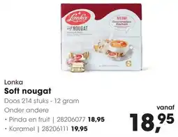 HANOS Lonka Soft nougat aanbieding