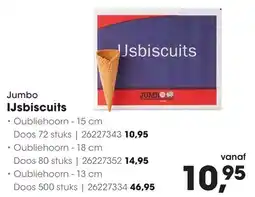 HANOS Jumbo IJsbiscuits aanbieding