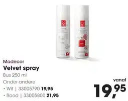 HANOS Modecor Velvet spray aanbieding