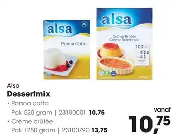 HANOS Alsa Dessertmix aanbieding