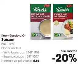 HANOS Knorr Garde d'Or Sauzen aanbieding