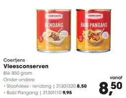 HANOS Coertjens Vleesconserven aanbieding