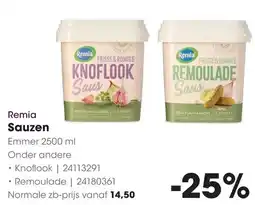 HANOS Remia Sauzen aanbieding