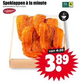Dirk Speklappen à la minute aanbieding