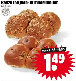 Dirk Reuze rozijnen of mueslibollen aanbieding