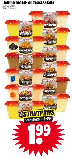 Dirk Johma brood en toastsalade aanbieding