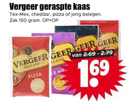Dirk Vergeer geraspte kaas aanbieding
