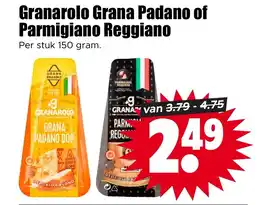 Dirk Granarolo grana padano of parmigiano reggiano aanbieding