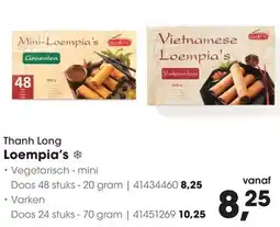 HANOS Thanh Long Loempia's aanbieding