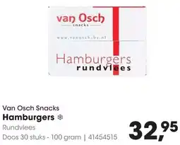 HANOS Van Osch Snacks Hamburgers aanbieding