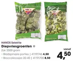 HANOS HANOS Selektie Diepvriesgroenten aanbieding