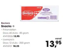HANOS Beckers Snacks aanbieding