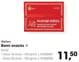 HANOS Welten Bami snacks aanbieding