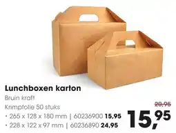 HANOS Lunchboxen karton aanbieding
