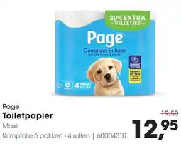 HANOS Page Toiletpapier aanbieding