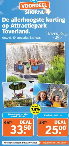 Albert Heijn Attractiepark Toverland aanbieding