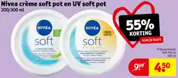 Kruidvat Nivea crème soft pot en UV soft pot aanbieding