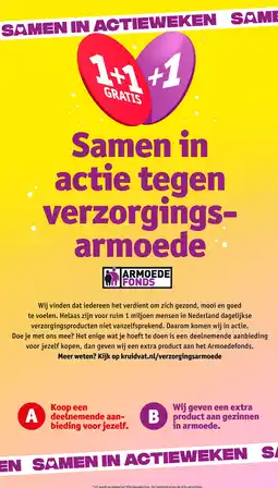 Kruidvat Samen in actie tegen verzorgingsarmoede aanbieding