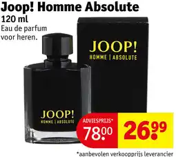 Kruidvat Joop! Homme Absolute aanbieding