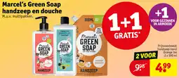 Kruidvat Marcel's Green Soap handzeep en douche aanbieding