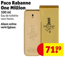 Kruidvat Paco Rabanne One Million aanbieding