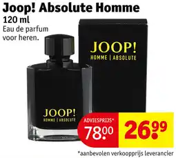 Kruidvat Joop! Absolute Homme aanbieding