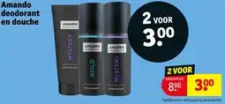 Kruidvat Amando deodorant en douche aanbieding