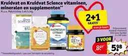 Kruidvat Kruidvat en Kruidvat Science vitaminen, mineralen en supplementen aanbieding