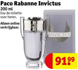 Kruidvat Paco Rabanne Invictus aanbieding