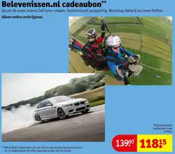 Kruidvat Belevenissen.nl cadeaubon aanbieding