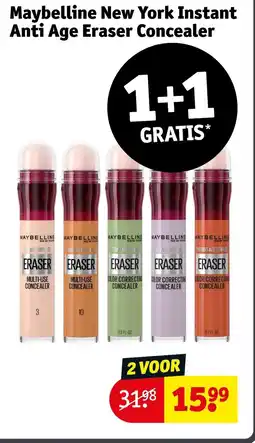 Kruidvat Maybelline New York Instant Anti Age Eraser Concealer aanbieding