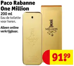 Kruidvat Paco Rabanne One Million aanbieding