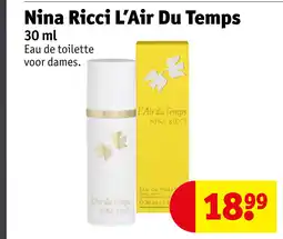 Kruidvat Nina Ricci L'Air Du Temps aanbieding
