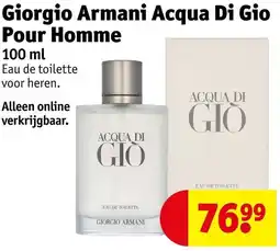 Kruidvat Giorgio Armani Acqua Di Gio Pour Homme aanbieding
