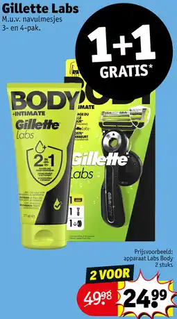 Kruidvat Gillette Labs aanbieding