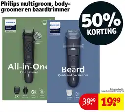 Kruidvat Philips multigroom, bodygroomer en baardtrimmer aanbieding