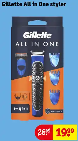Kruidvat Gillette All in One styler aanbieding